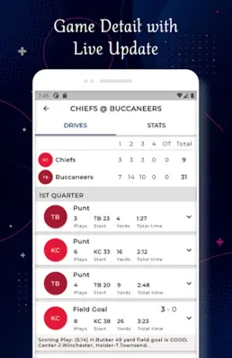 Kansas City - Football Score android App screenshot 2